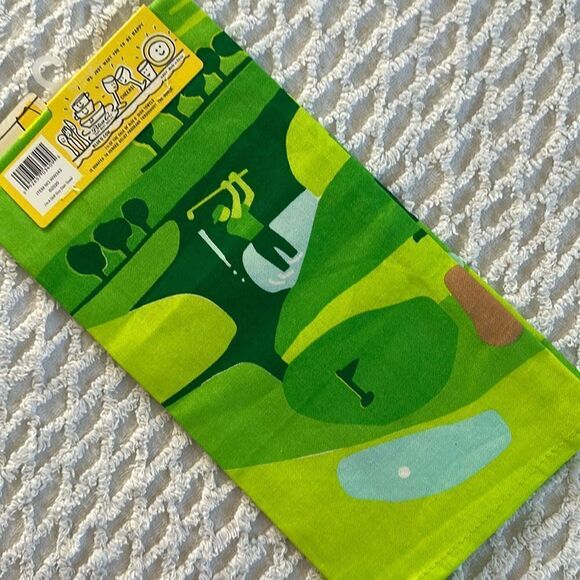 Blue Q Cotton Dish Towel - Big Golf Guy - Picture 3 of 8